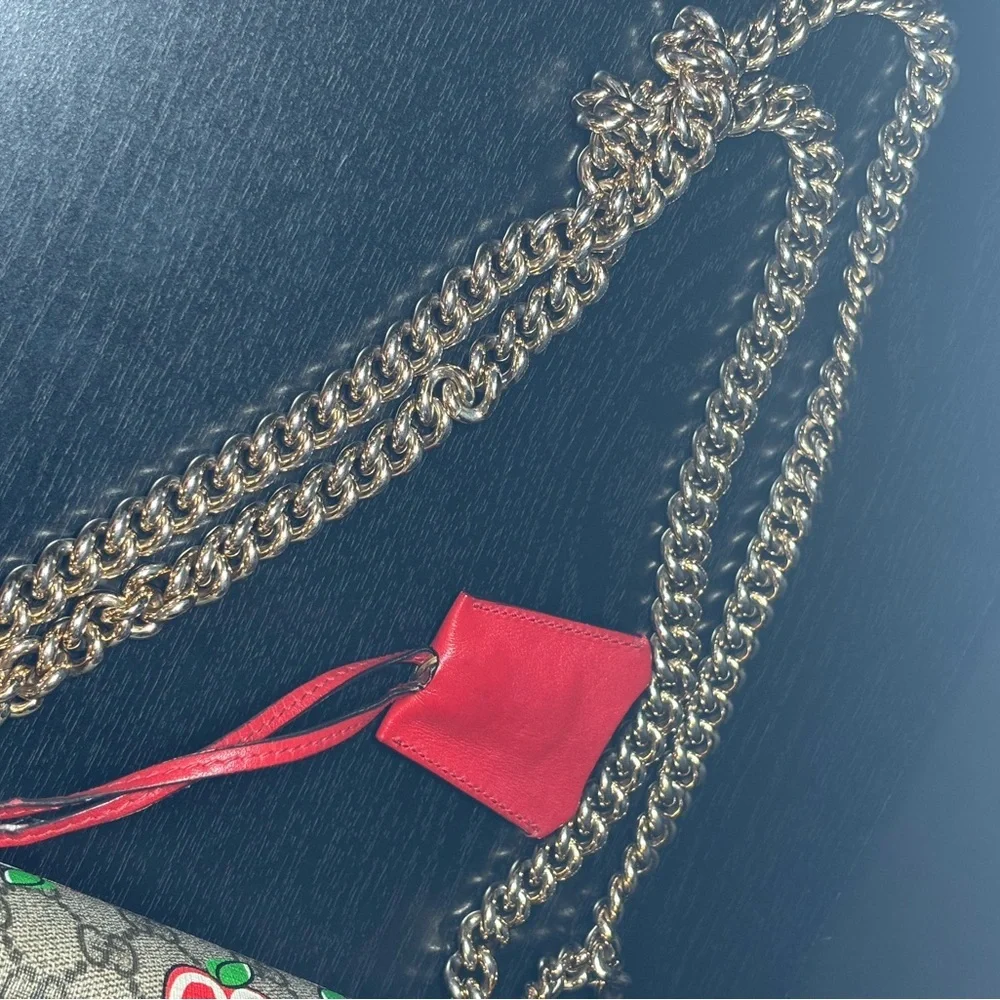 GUCCI GG Supreme Apple Padlock Chain Shoulder bag (Pre-owned & Authentic) - Picture 17 of 17